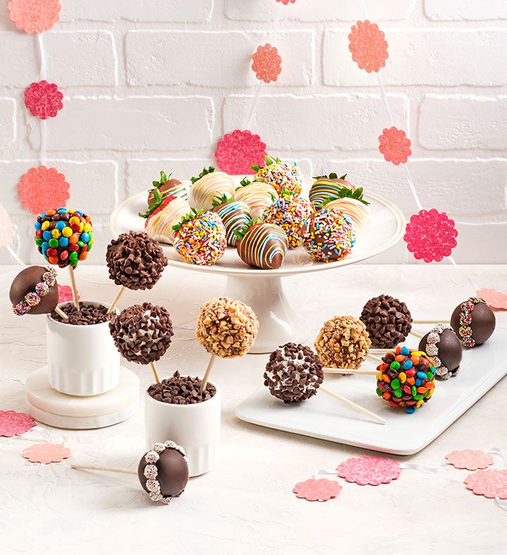Candy Covered Cake Pops™ with Birthday Berries